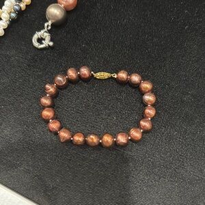 Elegant Brown Pearl Bracelet
